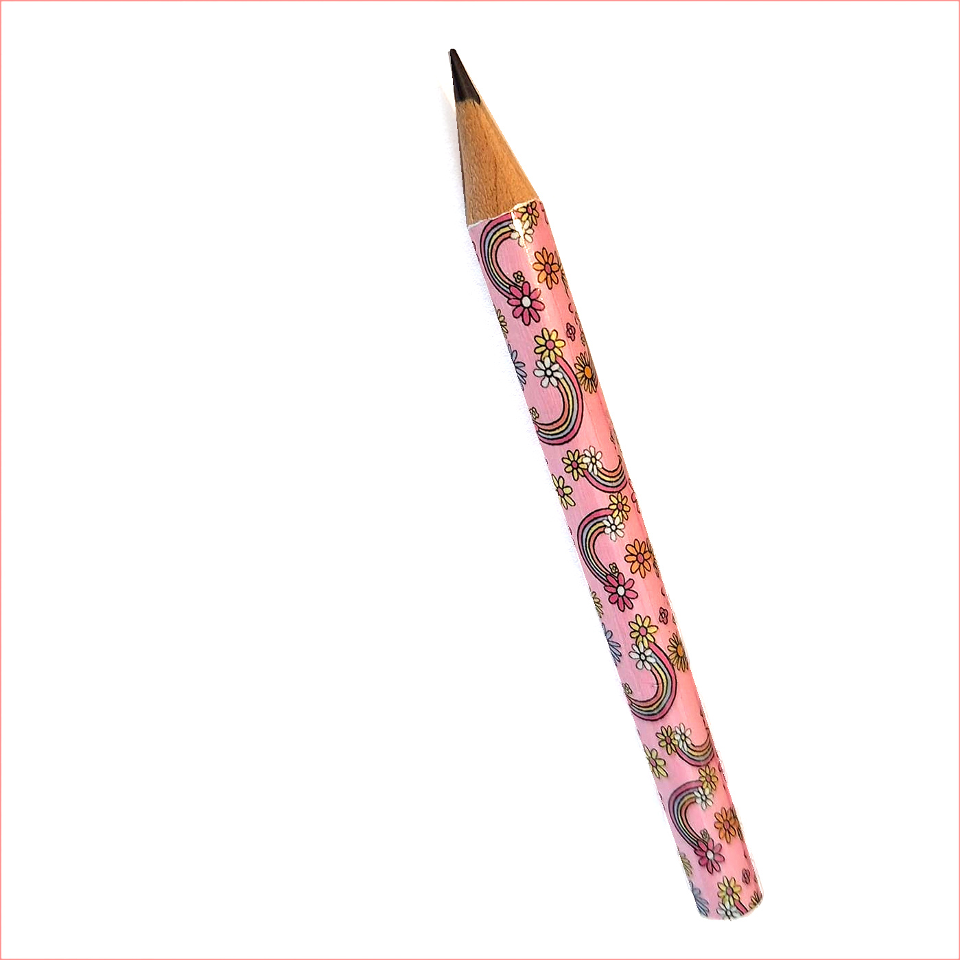 Pink Rainbow Pencil